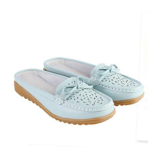 Women PU Leather Loafers Casual Shoes