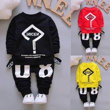 Boy & Girl Outfits Letter Printing T-shirt Tops+Pants Clothes Set