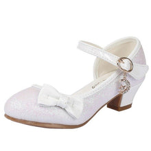 Girl Children Kids Bowtie Ankle-wrap Hook & Loop Shoes