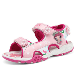 Girls Children Shoes Fashion Flowers Cartoon Sandals