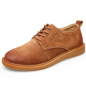 Men Leather Oxford Casual Shoes