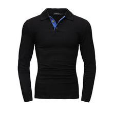 Mens Fashion Long Sleeve Slim Fit Solid Tee Tops