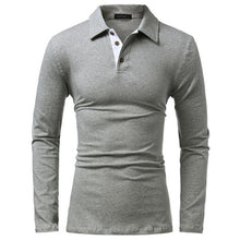 Mens Fashion Long Sleeve Slim Fit Solid Tee Tops