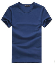 Men brand clothing summer 100% cotton solid t-shirt