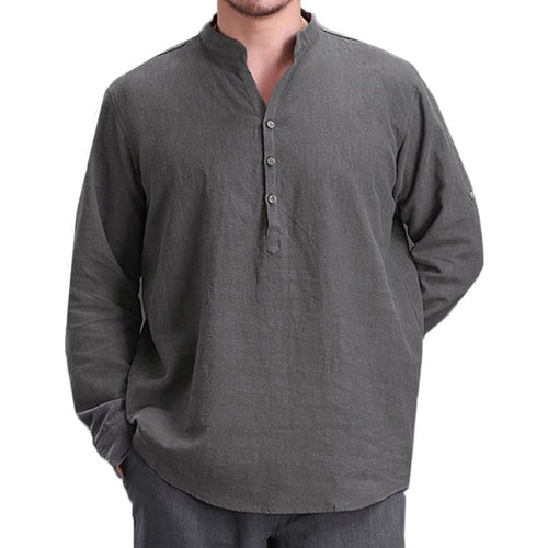 Men Tshirts Cotton Long Sleeve Basic Tee Shirt