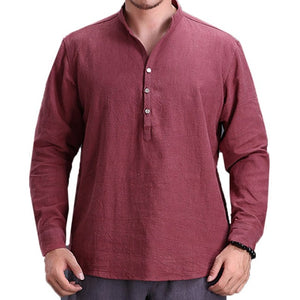 Men Tshirts Cotton Long Sleeve Basic Tee Shirt
