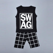 Boy Letter Print T-shirt Tops+Shorts Pants Outfits Children Clothes