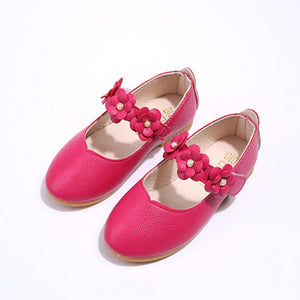 Girl Flower Kid Shoes Solid All Match Casual Shoes