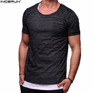 Men Hip Hop T Shirt Transparent See Through Tee Shirts