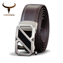 Men Fashion Business Metal Automatic Buckle Belts