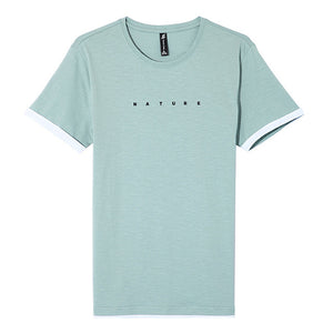 Men fashion hit color men brand-clothing thin summer T shirt