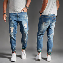 Men Fashion Summer Thin Section Holes Jeans