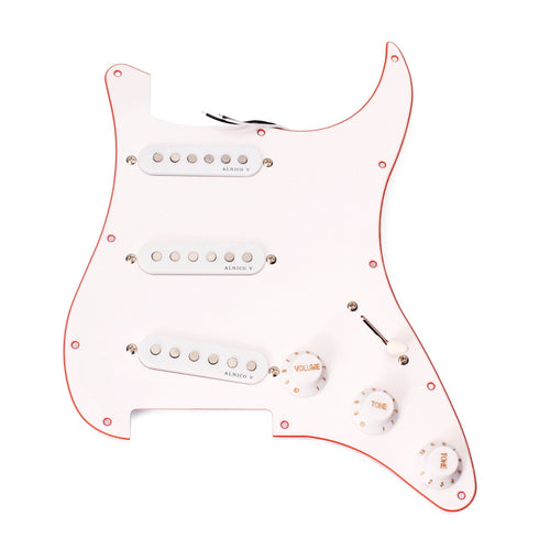 Guitar 3 Ply SSS Prewired Loaded Electric Guitar Pickguard Set