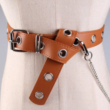 Women decorated pu leather belt