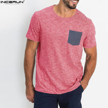Men Fashion Contrast Color T-shirt