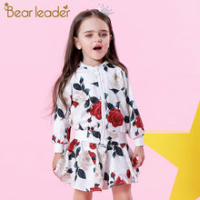 Girl Fashion Long Sleeve Floral Coats+Rose Floral Skirts