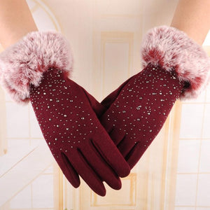 Women Fashion Winter Warm Wrist Gloves
