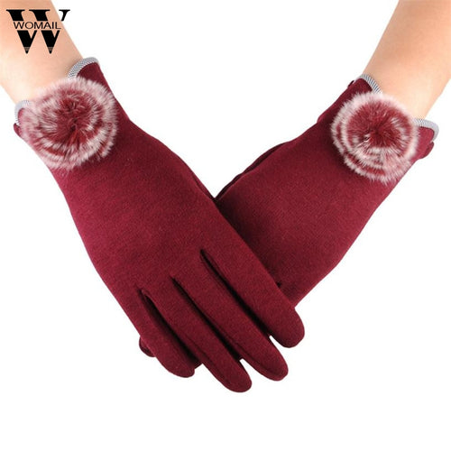 Women Warm Wrist Guantes para hombres Gloves