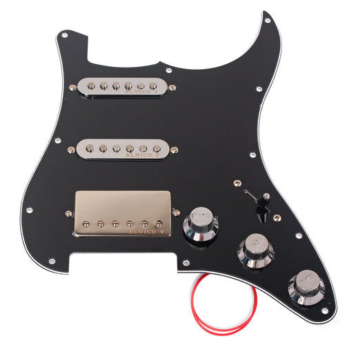 Guitar 3-ply Prewired Pickguard Guard Plate with SSH Pickup
