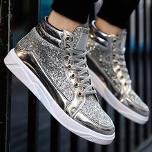 Men sneakers large sequined cloth bling sneakers Shoes