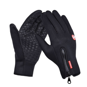 Men Classic Winter Leather Gloves