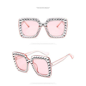 Women Diamond Sun Italy Brand Designer Sunglasses