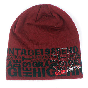 Men & Women Winter Knitted Beanies Skullies Warm Bonnet Caps
