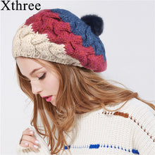Women winter hat for girl  knitted beret hat
