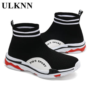 Girl & Boy elastic high-knit shoes  casual sports shoes