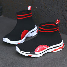Girl & Boy elastic high-knit shoes  casual sports shoes