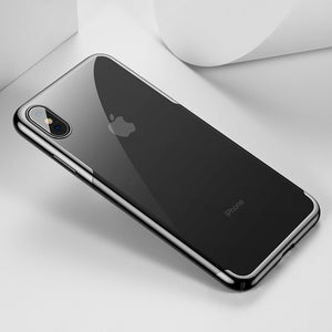 Baseus For iPhone X Xs Case Luxury Plating Hard Plastic Phone Case For iPhone Xs XR XS Max 2018 Cases Thin Back Cover Coque