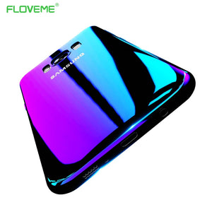 FLOVEME Phone Case For iPhone 7 6s 6 Plus 5s 8 X Xs Max Cases For Samsung Galaxy S6 S7 S8 Edge A5 2017 A3 A7 2016 Cover Blue-Ray