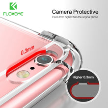 FLOVEME Phone Cases For iPhone 7 6s 6 Plus XR XS MAX Soft TPU Shockproof Transparent Phone Cover For iPhone 6 6s 7 X Case Coque