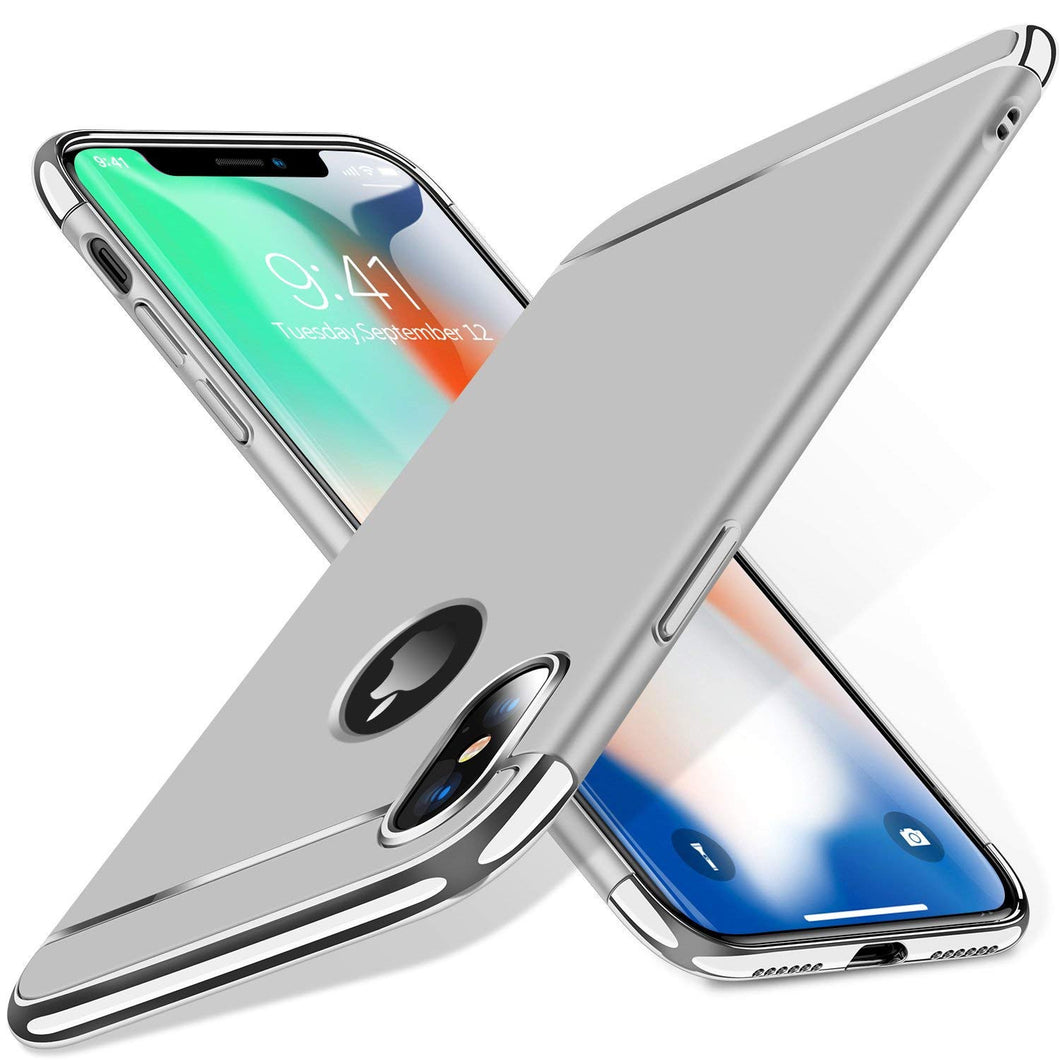 [Lock Series iPhone X Case 2017 (ONLY), Ultra Thin 3 in 1 Hybrid Hard Plastic Case Anti-Scratch Matte Finish Slim Cover Case Compatible with iPhone X (NOT for iPhone XS)