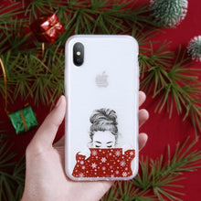 FLOVEME Christmas Case For iPhone XS Max X XS XR Luxury Emboss TPU Case For iPhone 6 6s Plus For iPhone 7 8 Plus Phone Cases Bag