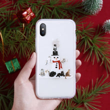 FLOVEME Christmas Case For iPhone XS Max X XS XR Luxury Emboss TPU Case For iPhone 6 6s Plus For iPhone 7 8 Plus Phone Cases Bag