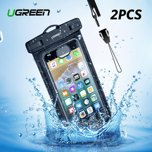 Ugreen Waterproof Case Bag Phone Pouch 6.3'' Phone Bag Case For iPhone Xs X 8 7 7Plus 6S 6Plus Samsung Galaxy S9 S8 Phone Case